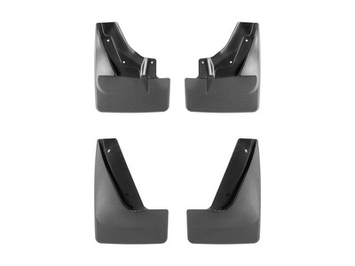 WeatherTech MudFlap No-Drill DigitalFit MudFlap Kit; Black 110166-120177