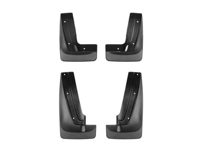 WeatherTech MudFlap No-Drill DigitalFit MudFlap Kit; Black 110059-120059