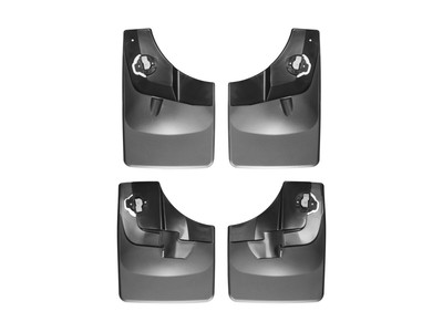 WeatherTech MudFlap No-Drill DigitalFit MudFlap Kit; Black 110044-120044