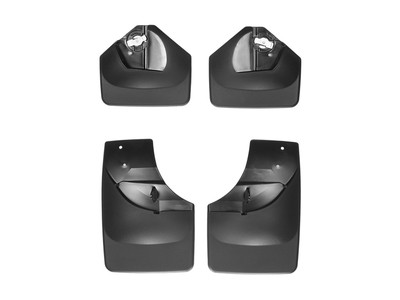 WeatherTech MudFlap No-Drill DigitalFit MudFlap Kit; Black 110051-120051