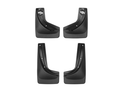 WeatherTech MudFlap No-Drill DigitalFit MudFlap Kit; Black 110054-120054