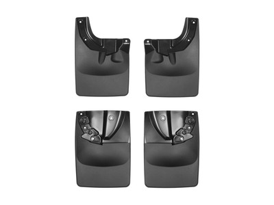 WeatherTech MudFlap No-Drill DigitalFit MudFlap Kit; Black 110056-120056