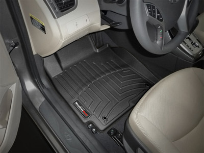 WeatherTech FloorLinerTM DigitalFit; Black; Front 443251