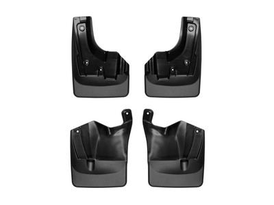 WeatherTech MudFlap No-Drill DigitalFit MudFlap Kit; Black 110101-120101