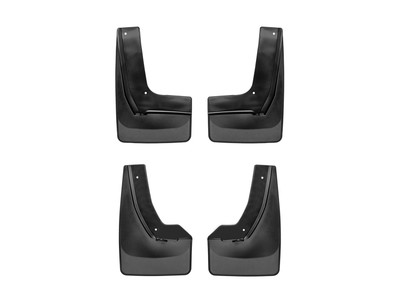 WeatherTech MudFlap No-Drill DigitalFit MudFlap Kit; Black 110104-120104