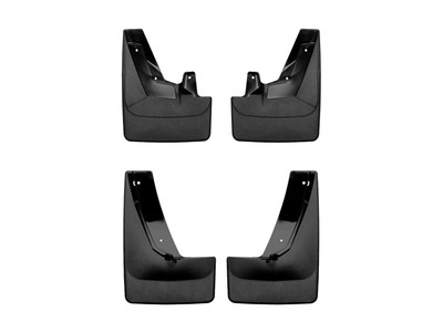 WeatherTech MudFlap No-Drill DigitalFit MudFlap Kit; Black 110125-120125