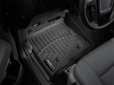 WeatherTech FloorLinerTM DigitalFit; Black; Front 446111