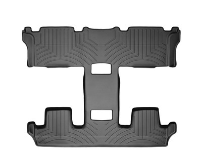 WeatherTech FloorLinerTM DigitalFit; Black; Rear And Third Row 443662