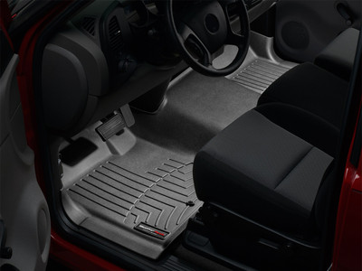 WeatherTech FloorLinerTM DigitalFit; Black; Front; Over The Hump 443711