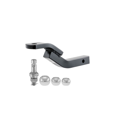 CURT 45510 Class 2 Trailer Hitch Ball Mount, Fits 1-1/4-Inch Receiver, 3,500 lbs, 3/4-Inch Hole, 3-1/8-Inch Rise with Switch Ball Trailer Ball (1-7/8", 2" & 2-5/16")