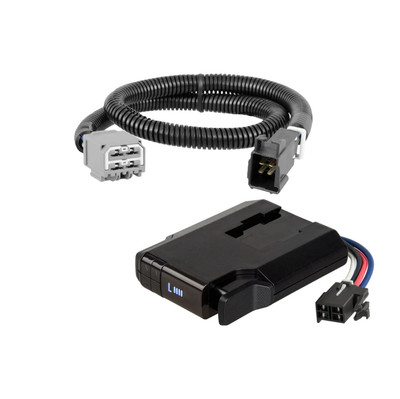 2025-2026 Ram 5500 CURT Venturer NEXT Time-Delay Trailer Brake Controller Plug & Play Bundle - Low Profile, Adjustable, 1-3 Axles 51116