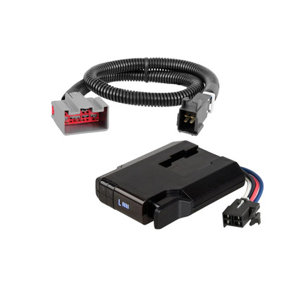 2008-2016 Ford F-350 Super Duty CURT Venturer NEXT Time-Delay Trailer Brake Controller Plug & Play Bundle - Low Profile, Adjustable, 1-3 Axles 51116