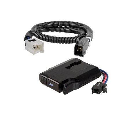 2005-2015 Nissan Xterra CURT Venturer NEXT Time-Delay Trailer Brake Controller Plug & Play Bundle - Low Profile, Adjustable, 1-3 Axles 51116