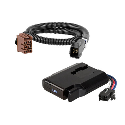 2007 Chevrolet Silverado 1500 HD Classic CURT Venturer NEXT Time-Delay Trailer Brake Controller Plug & Play Bundle - Low Profile, Adjustable, 1-3 Axles 51116