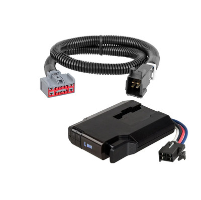2021-2026 Cadillac Escalade ESV CURT Venturer NEXT Time-Delay Trailer Brake Controller Plug & Play Bundle - Low Profile, Adjustable, 1-3 Axles 51116
