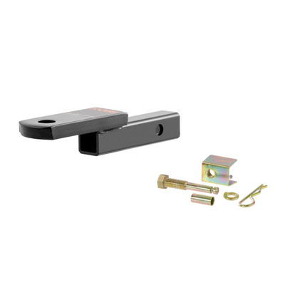 CURT Class 1 Ball Mount (1-1/4" Shank, 2,000 lbs, 1-1/4" Drop, 6-3/4" Long) Trailer Hitch Ball Mount with Anti-Rattle Hitch Pin and Shim & Trailer Hitch Pin