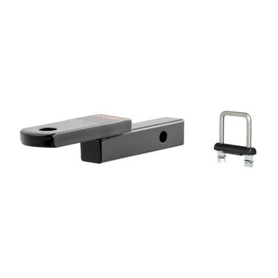 CURT Class 2 Ball Mount (1-1/4" Shank, 3,500 lbs, 1-1/4" Drop, 6-3/4" Long) Trailer Hitch Ball Mount with Anti-Rattle Hitch Clamp for 2" Receiver