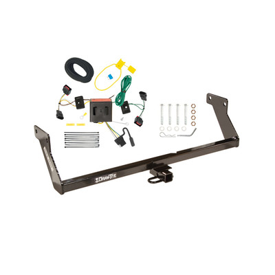 2008-2012 Dodge Caliber Except SRT-4 Draw-tite Class 1 Trailer Hitch, 1-1/4 Inch Square Receiver Bundle w/ Plug-n-Play T-One Wiring Harness