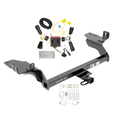 2013-2016 Ford Escape Draw-tite Class 2 Trailer Hitch, 1-1/4 Inch Square Receiver Bundle w/ Plug-n-Play T-One Wiring Harness 36529