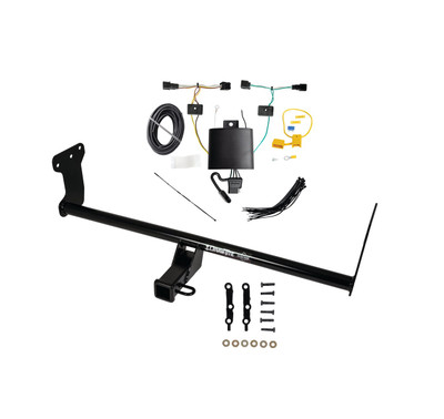 2022-2023 Hyundai Ioniq 5 Draw-tite Class 3 Trailer Hitch, 2 Inch Square Receiver Bundle w/ Plug-n-Play T-One Wiring Harness