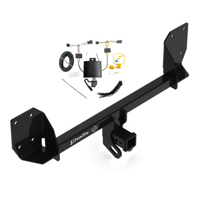 2018-2024 Volvo XC60 Draw-Tite Class 4 Trailer Hitch, 2 Inch Square Receiver Bundle w/ Plug-n-Play T-One Wiring Harness