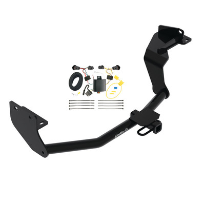 2016-2020 KIA Sorento w/I4 Engine Draw-tite Class 2 Trailer Hitch, 1-1/4 Inch Square Receiver Bundle w/ Plug-n-Play T-One Wiring Harness
