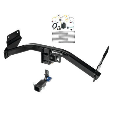 2022-2022 Jeep Grand Cherokee WK Draw-Tite Hidden Hitch Completely Hidden Trailer Hitch 2 Inch Removable Receiver Bundle w/ Plug-n-Play T-One Wiring Harness