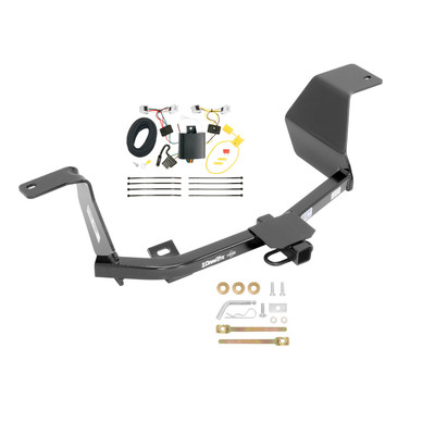 2014-2019 Nissan Versa Note Draw-tite Class 1 Trailer Hitch, 1-1/4 Inch Square Receiver Bundle w/ Plug-n-Play T-One Wiring Harness