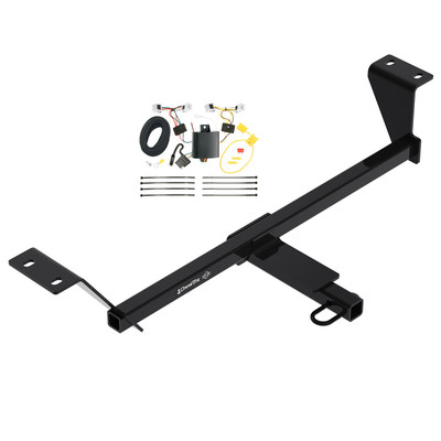 2020-2023 Nissan Sentra Except SDraw-Tite Class 1 Trailer Hitch, 1-1/4 Inch Square Receiver Bundle w/ Plug-n-Play T-One Wiring Harness