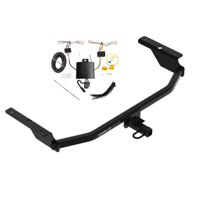 2021-2023 Hyundai Elantra Except Hybrid & N Line Draw-tite Class 1 Trailer Hitch, 1-1/4 Inch Square Receiver Bundle w/ Plug-n-Play T-One Wiring Harness