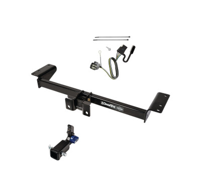 2017-2024 Cadillac XT5 Draw-Tite Hidden Hitch Completely Hidden Trailer Hitch 2 Inch Removable Receiver Bundle w/ Plug-n-Play T-One Wiring Harness