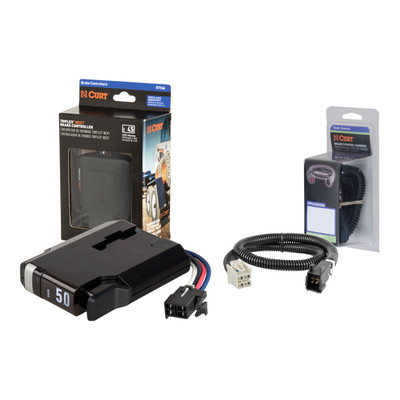 2014-2019 GMC Sierra 2500 HD  CURT TriFlex NEXT Proportional Motion-Sensing Trailer Brake Controller for 1-4 Axles #51146