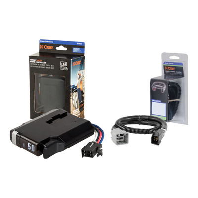 2016-2024 RAM 4500 Without factory integrated brake control (ITBC) CURT TriFlex NEXT Proportional Motion-Sensing Trailer Brake Controller for 1-4 Axles #51146