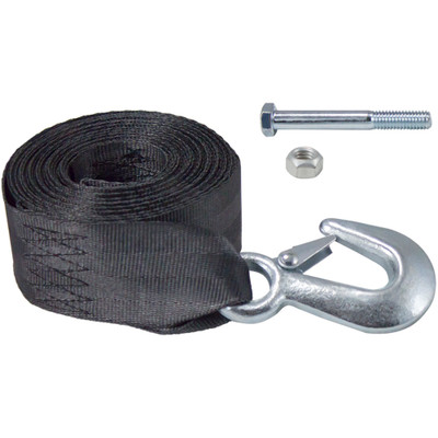 Dutton-Lainson 2,600 lb. Break Str., 6149 Winch Strap and Hook, 20 ft.