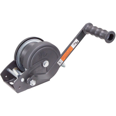 Dutton-Lainson 1,500 lb., DLx1500 Pulling Winch, Black, 20 ft. Strap
