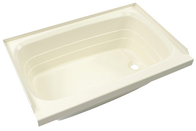 Shower Pan with Right Drain - 28" x 54" (Almond)