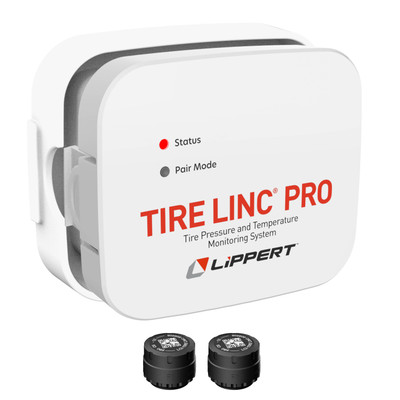 Lippert Tire Linc® PRO RV Tire Pressure & Temperature Monitoring System (TPMS) - 2-Tire Sensor Kit #2024115887