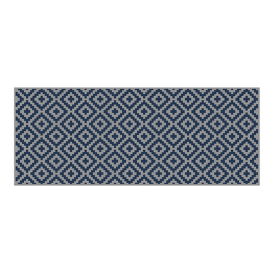 Lippert All-Weather Patio Mat - 8' x 20', Blue/Grey #2024048080