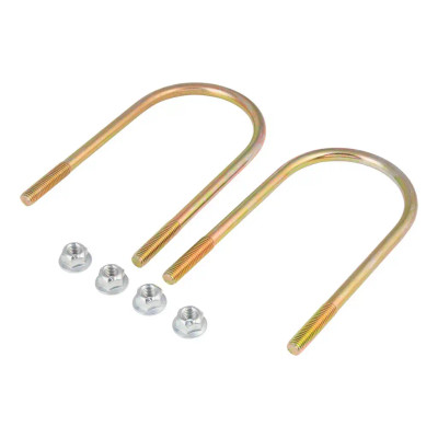 Lippert 2024117451 Trailer Axle U-Bolt & Nut Kit, 10,000-16,000-lb. Axles, 5" Axle Tube, 5/8"-11 Thread Size, 10" Length