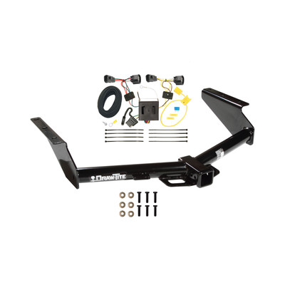 2009-2012 Jeep Liberty Draw-tite Class 3 Trailer Hitch, 2 Inch Square Receiver Bundle w/ Plug-n-Play T-One Wiring Harness