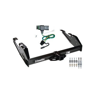 1988-2000 Chevrolet K3500 Regular & Extended Cabs Draw-tite Class 3 Trailer Hitch, 2 Inch Square Receiver Bundle w/ Plug-n-Play T-One Wiring Harness