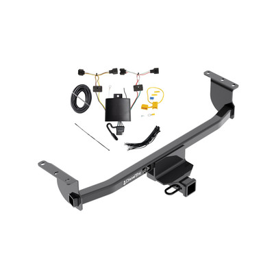2020-2023 Nissan Rogue Sport Draw-tite Class 3 Trailer Hitch, 2 Inch Square Receiver Bundle w/ Plug-n-Play T-One Wiring Harness