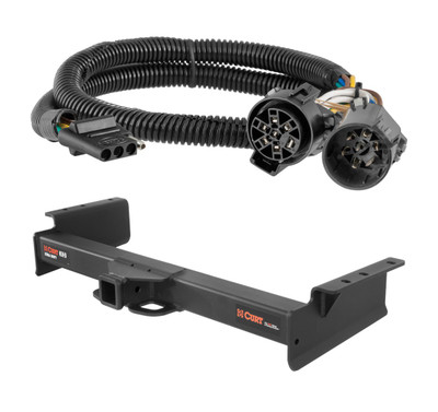 2003 - 2006 Cadillac Escalade EXT Curt 2", Class 5 Trailer Tow Hitch + 4-flat Wiring Kit 15324