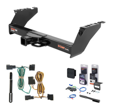 1968 - 1999 Dodge Ram 2500 Excluding roll pan bumper Curt 2" Class 5 Trailer Tow Hitch + 5-Flat Wiring Kit Tow Boat/Utility Trailer with Surge Brakes 15300