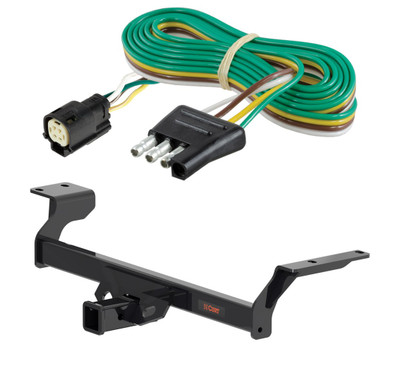 2020 - 2026 Ford Escape PHEV Curt 2", Class 3 Trailer Tow Hitch + 4-flat Wiring Kit 13629
