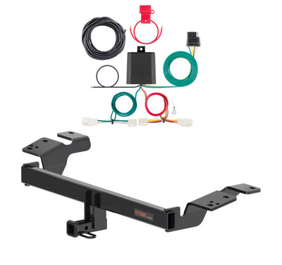 2022 - 2023 Lexus ES300h Curt 1-1/4", Class 1 Trailer Tow Hitch + 4-flat Wiring Kit 11576