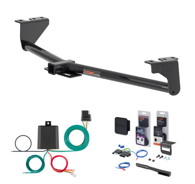 2022 - 2026 Kia Carnival, w/o LED Taillights Curt 2" Class 3 Trailer Tow Hitch + 5-Flat Wiring Kit Tow Boat/Utility Trailer with Surge Brakes 13478