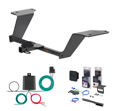2025 - 2026 Kia K5 Curt 1-1/4" Class 1 Trailer Tow Hitch + 5-Flat Wiring Kit Tow Boat/Utility Trailer with Surge Brakes 11623