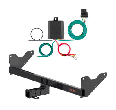 2025 - 2026 Volkswagen Tiguan Curt 2", Class 3 Trailer Tow Hitch + 4-flat Wiring Kit 13639