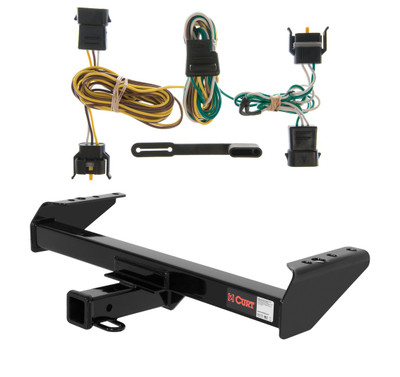 1997 Ford F-350 Cab & chassis with 34" frame width (O.D.) Curt 2", Class 3 Trailer Tow Hitch + 4-flat Wiring Kit 13028